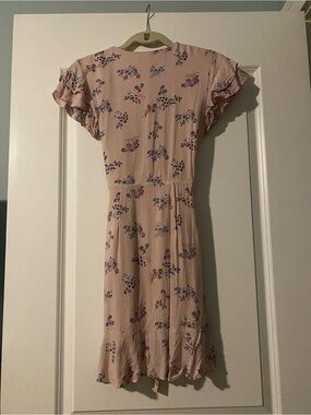 Blue Rain Blush Pink Floral Mini Dress, never worn.